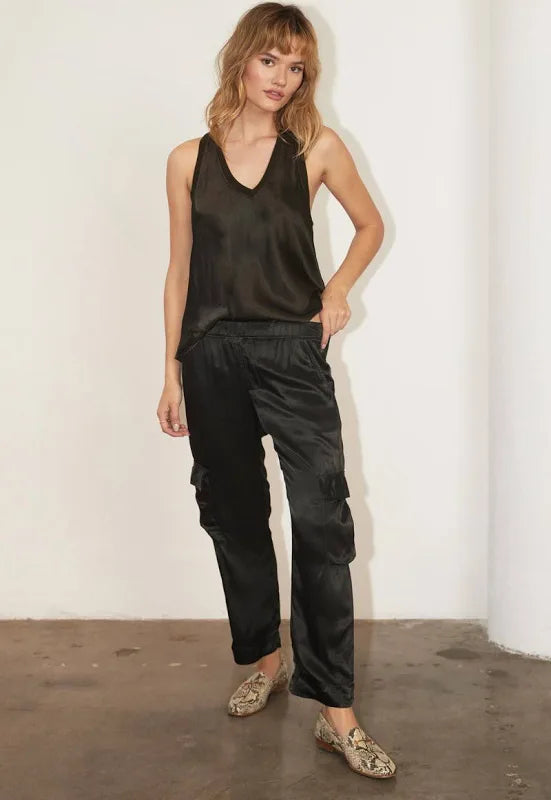 Silky Cargo Pants