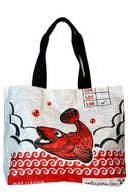 
  
  Fun Fish Recycled Shopping Tote
  
