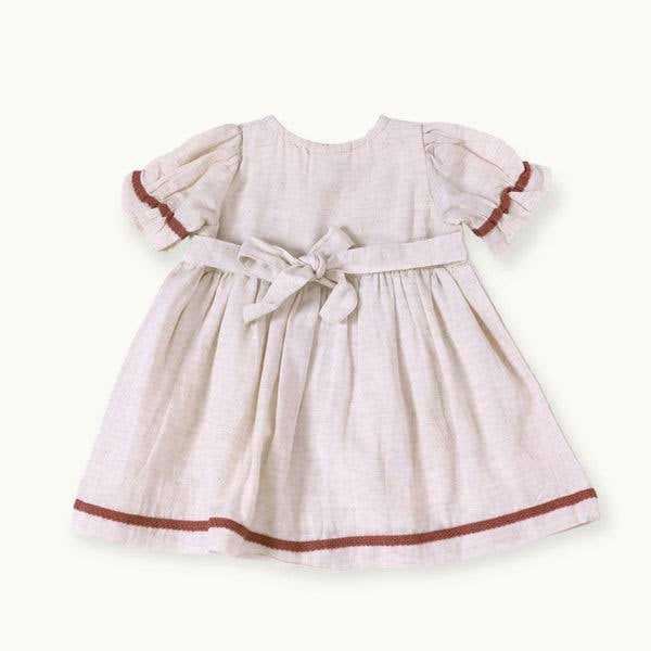 
  
  Victoria Embroidered Baby Dress + Bloomer
  
