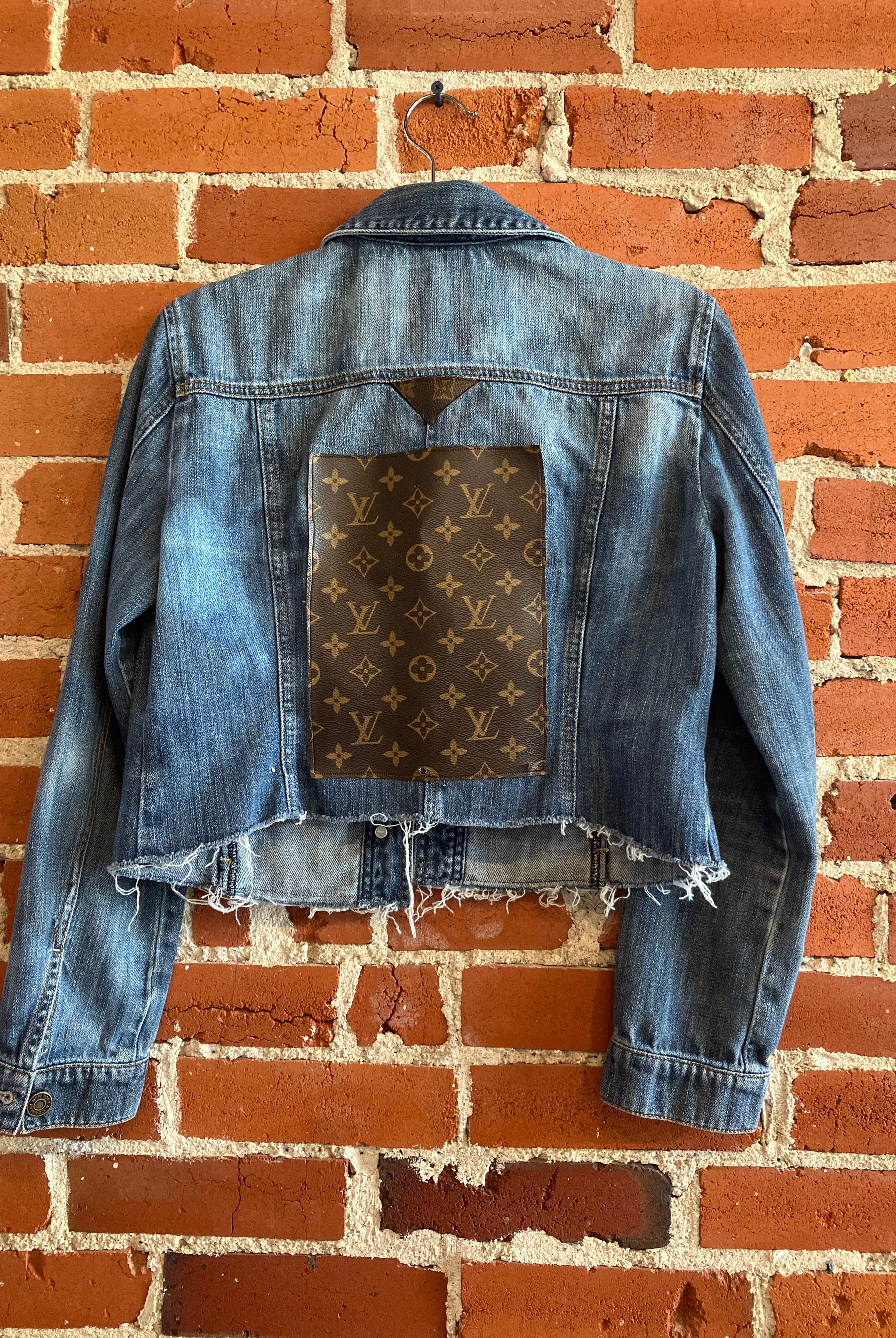 
  
  Upcycled Louis Vuitton Denim Jacket
  
