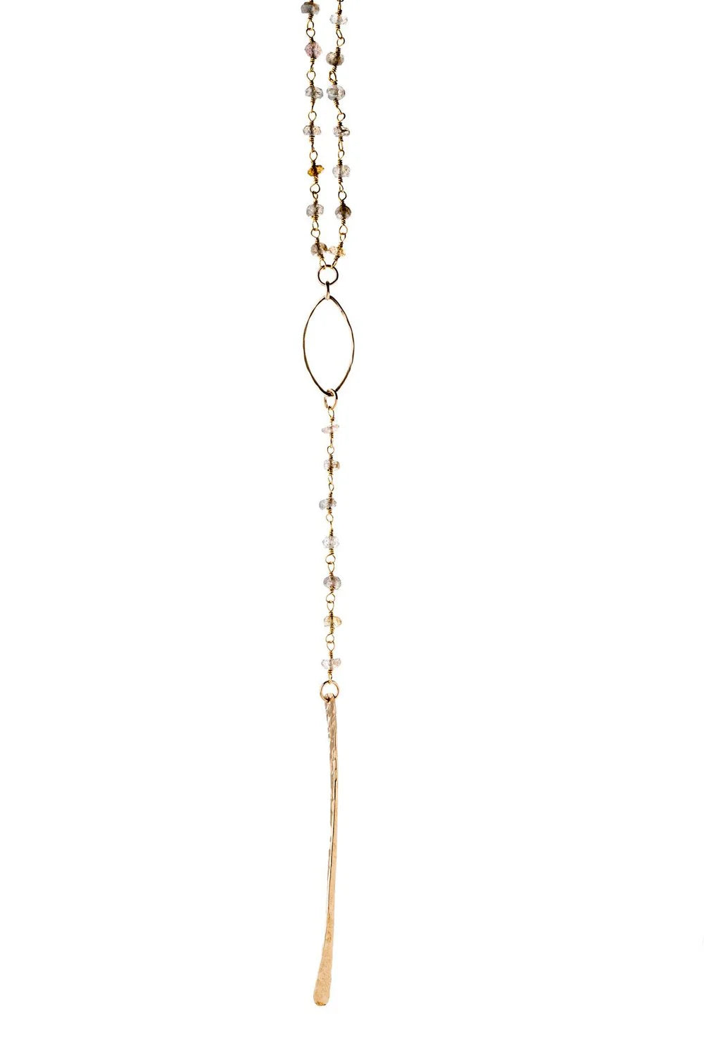 
  
  Semi-Precious Rosary-esque Necklace
  
