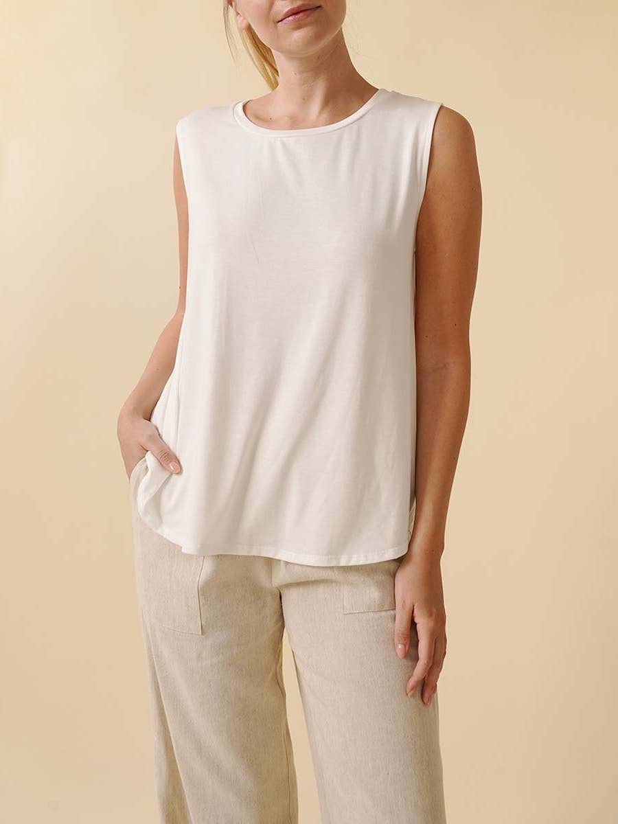 Bamboo Sleeveless Muscle Tank