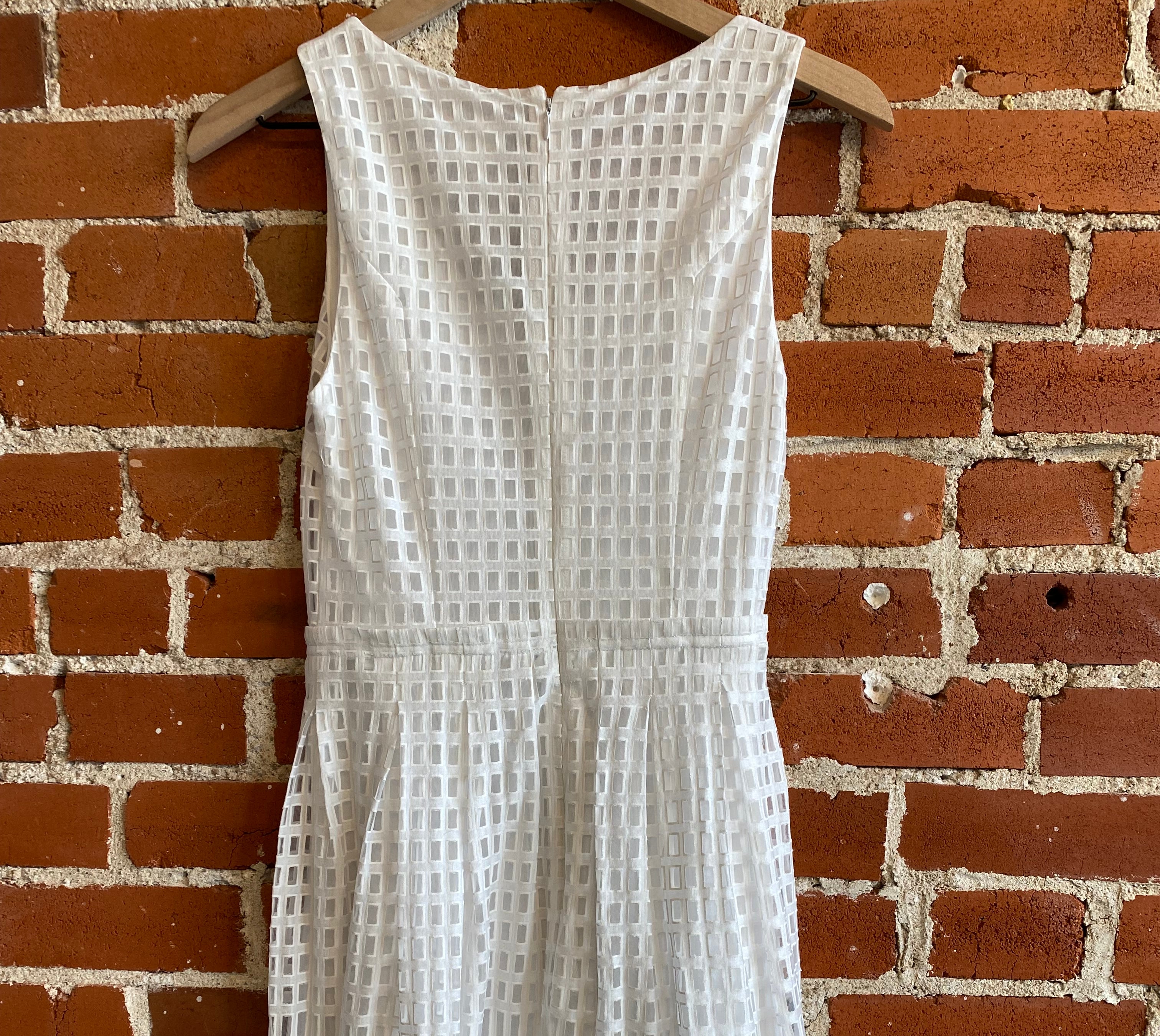 
  
  Everly White Burn-Out Dress
  
