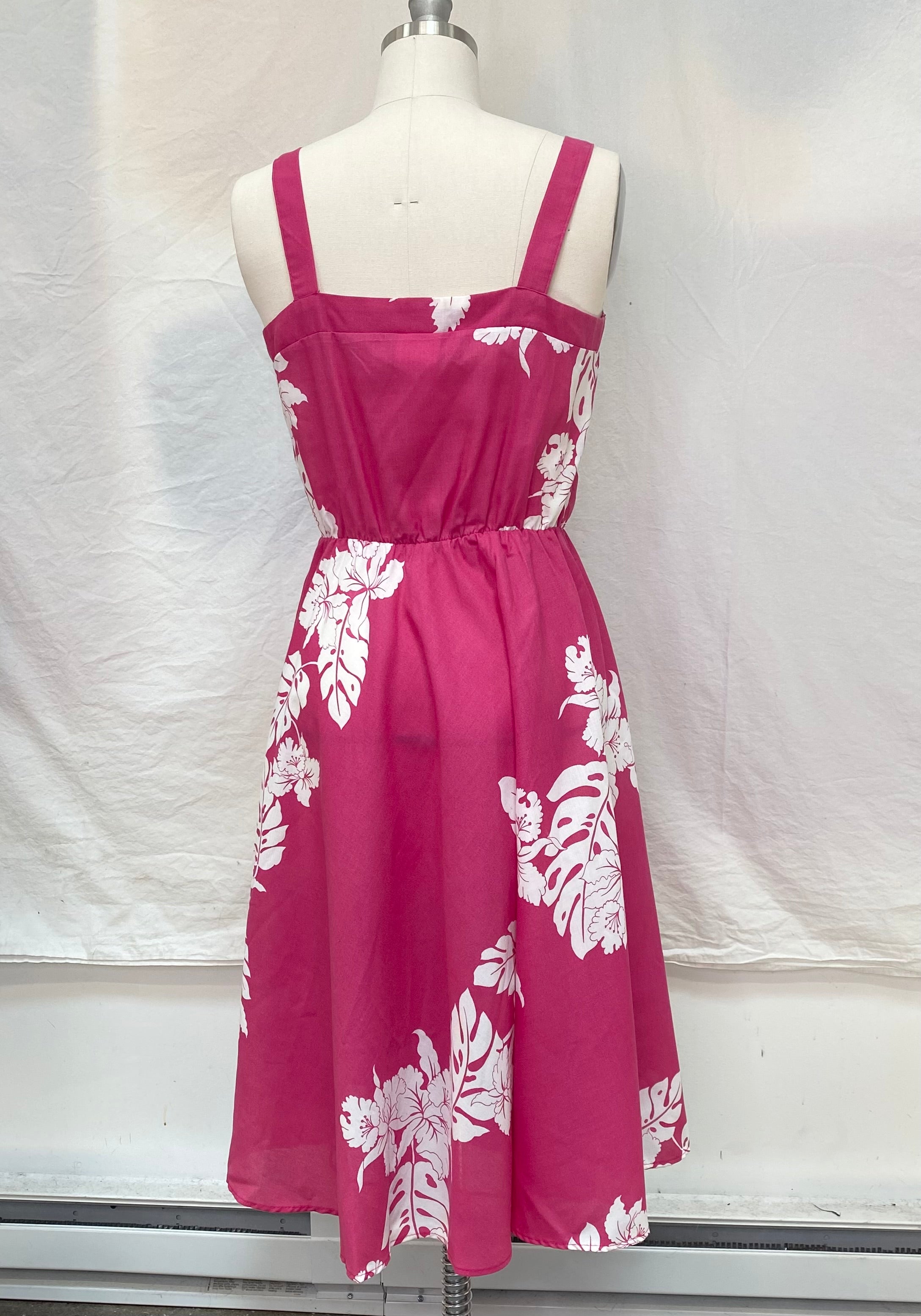 
  
  Pink tropical sundress
  
