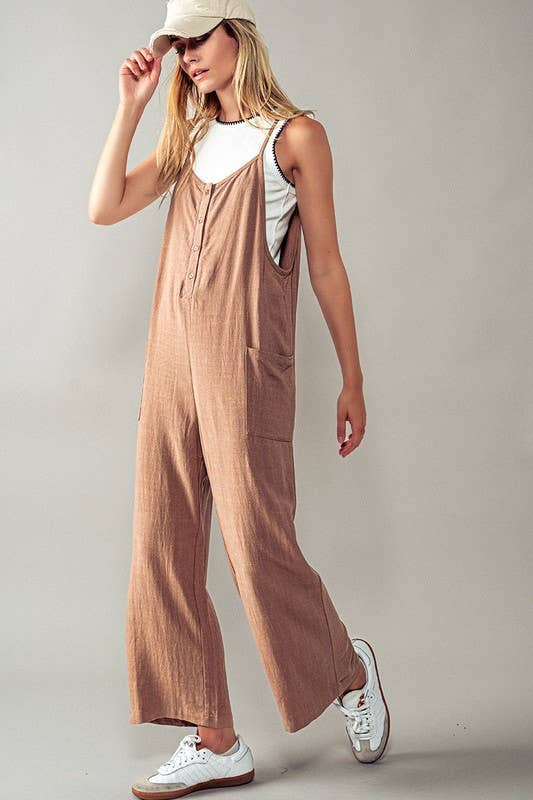 
  
  Linen Blend Jumpsuit
  
