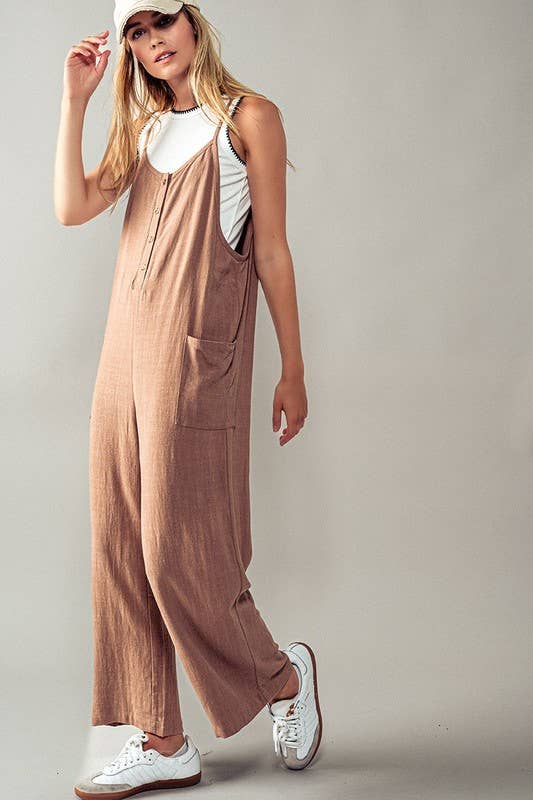 
  
  Linen Blend Jumpsuit
  
