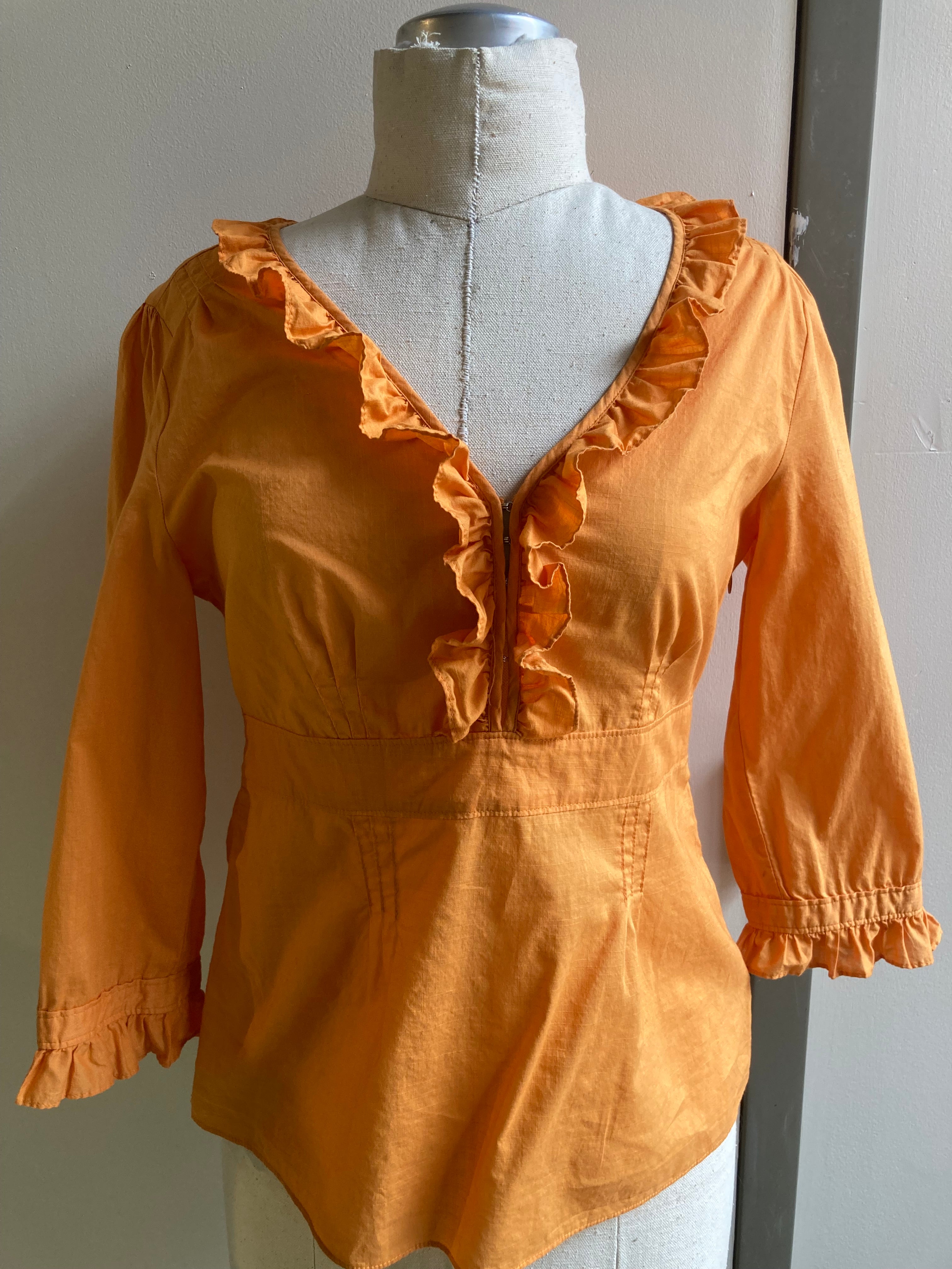 
  
  Banana Republic Orange Blouse- Size 6
  
