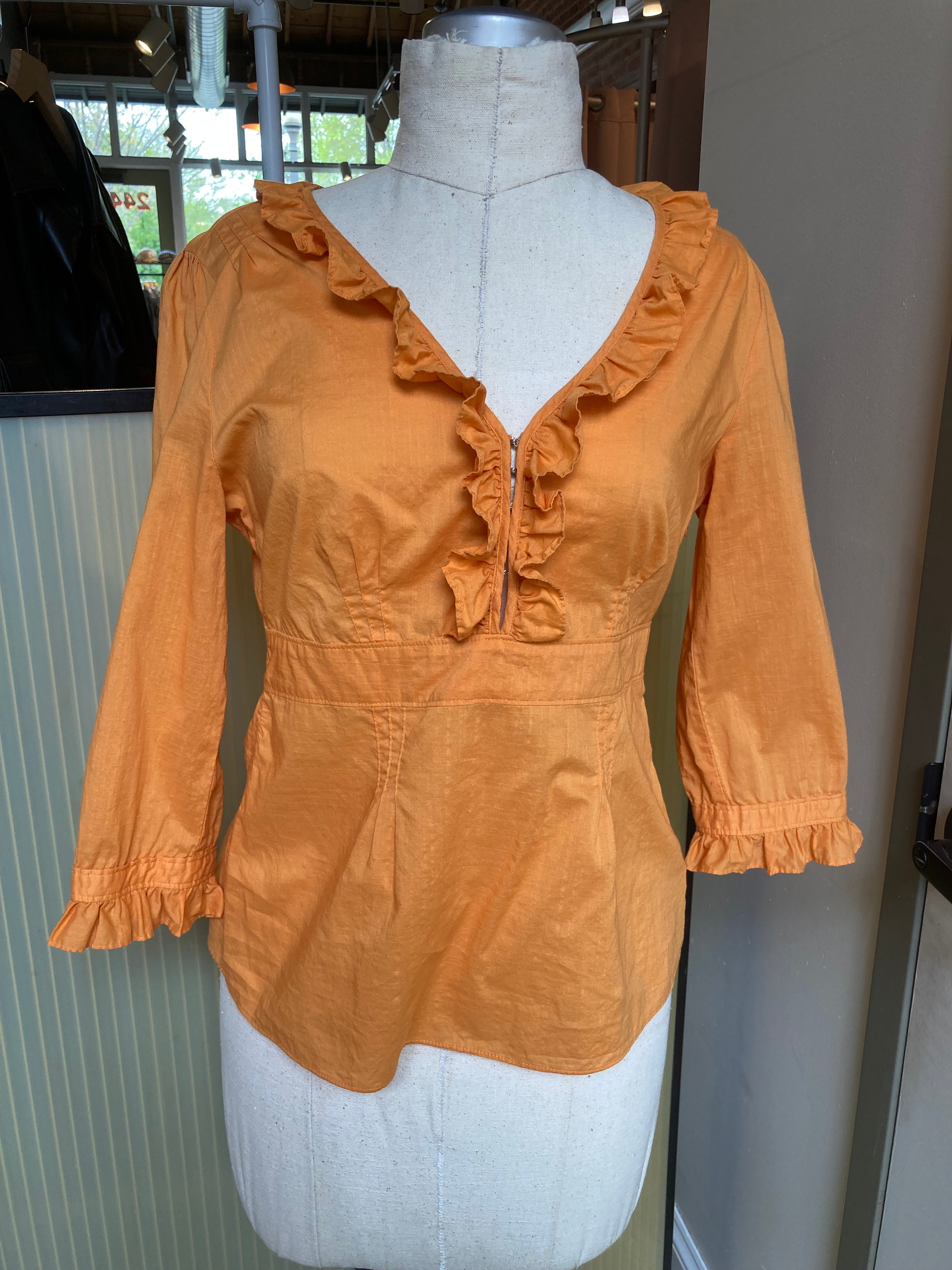 
  
  Banana Republic Orange Blouse- Size 6
  
