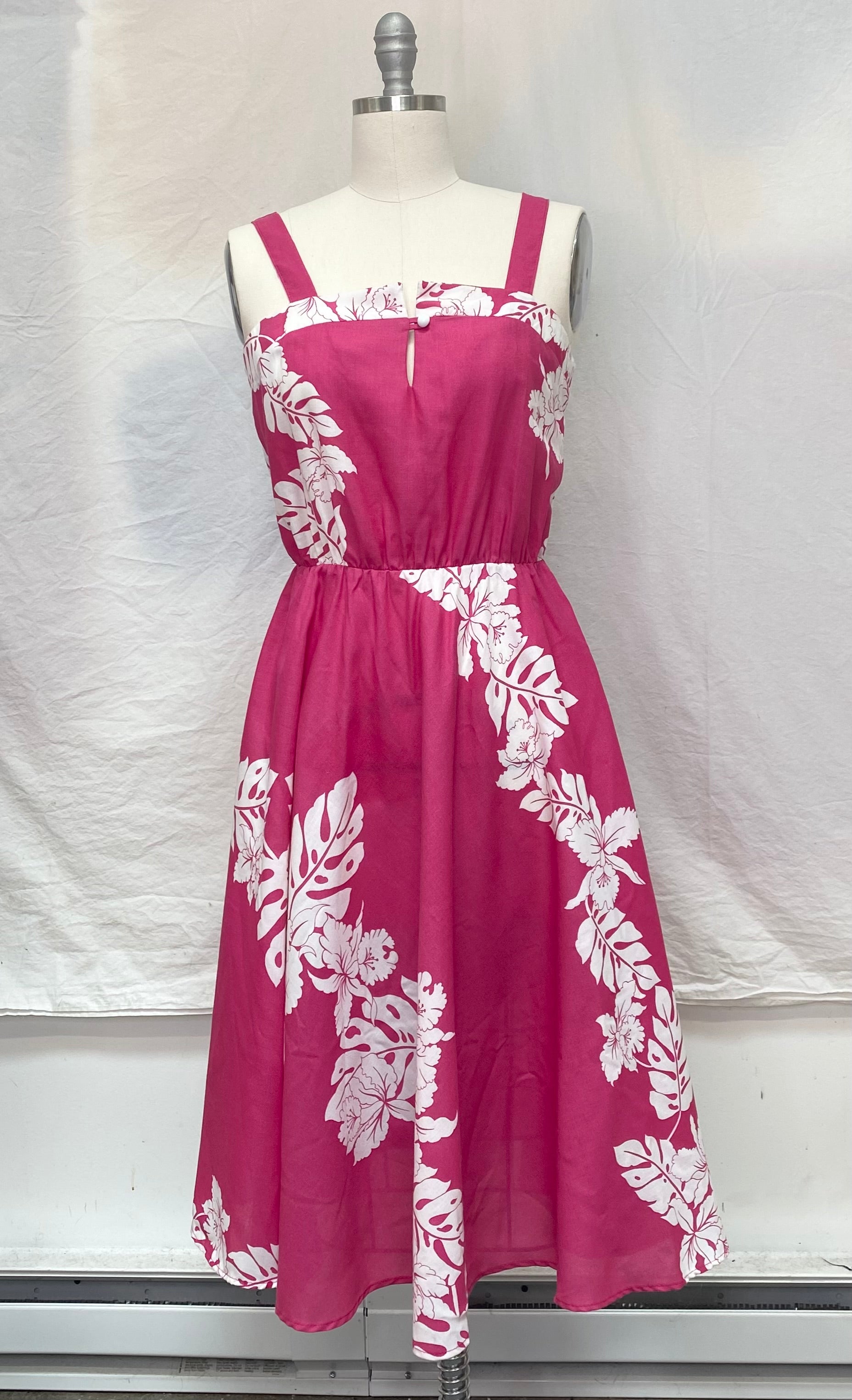 
  
  Pink tropical sundress
  
