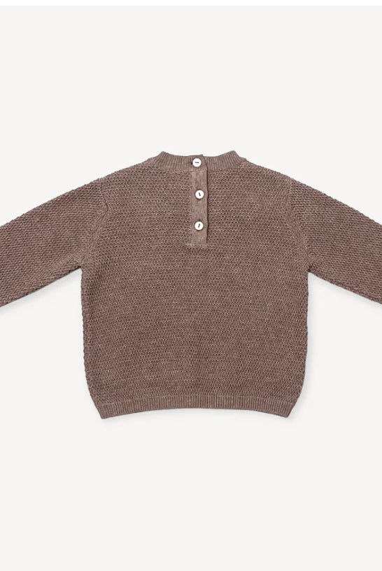 
  
  Bear knit pullover sweater
  
