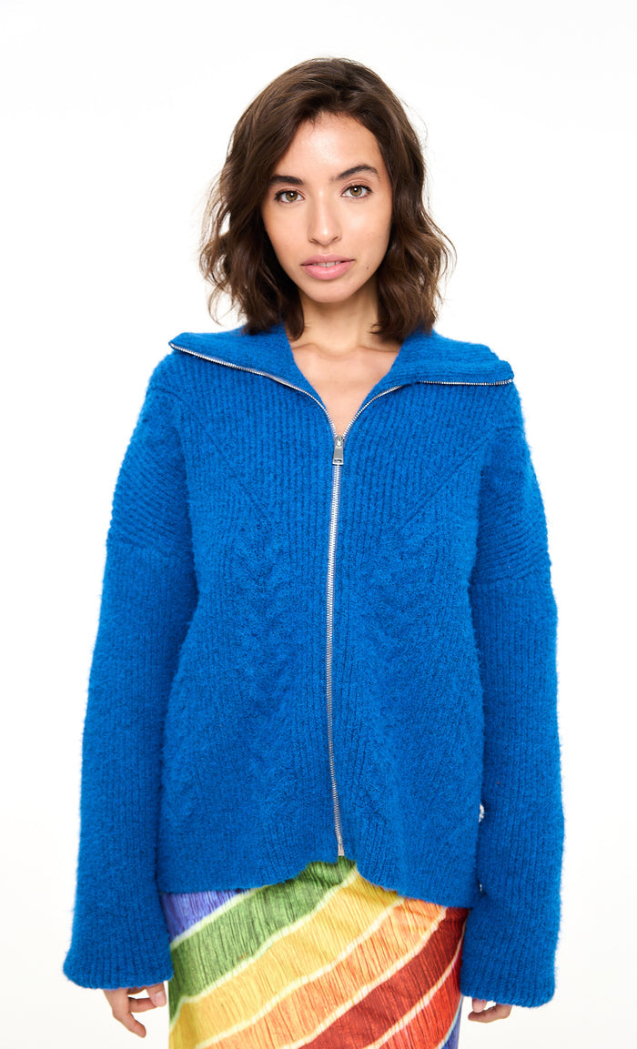 
  
  Albert Cable Knit Cardigan
  
