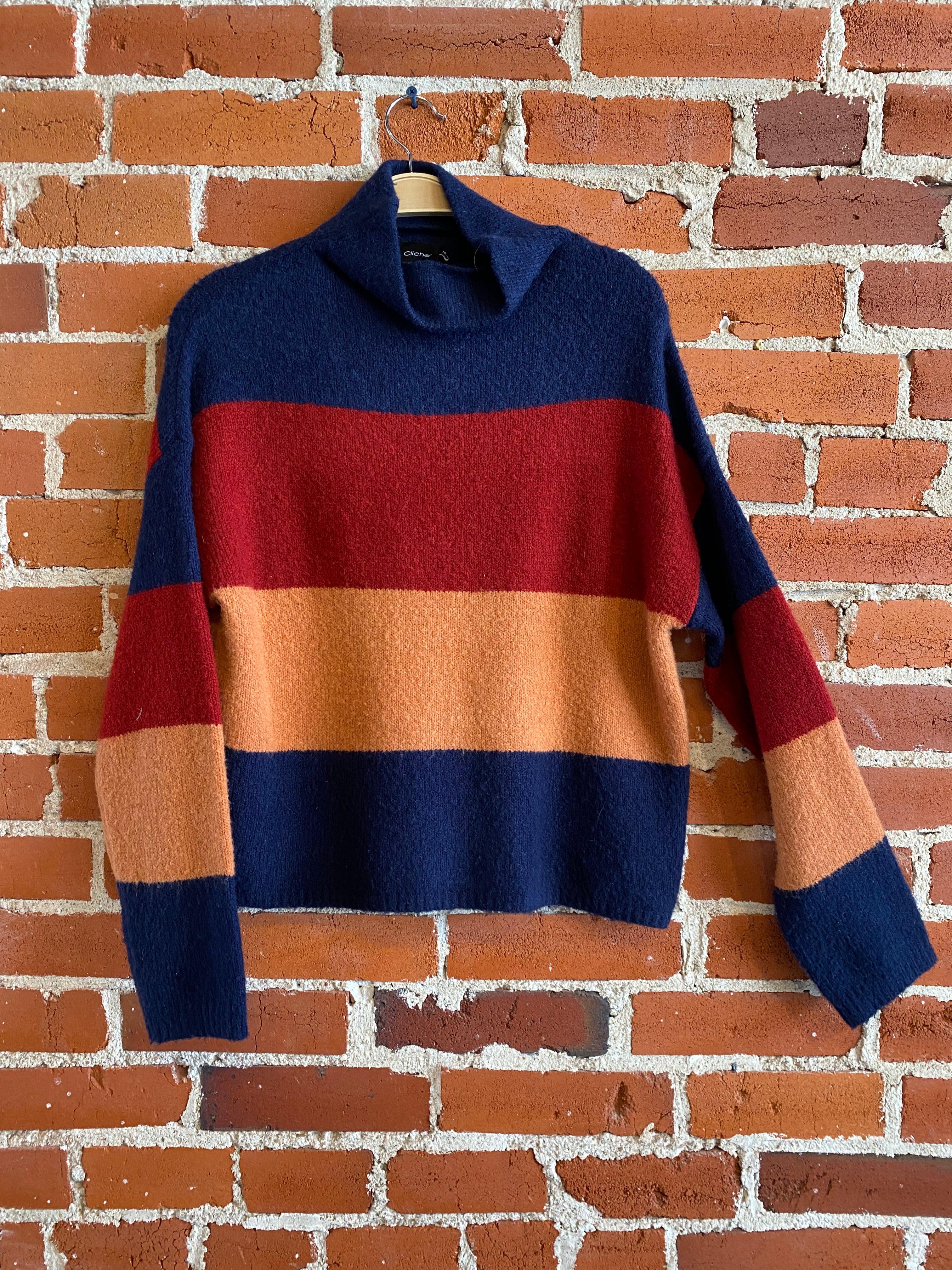 
  
  Cliche Stripe Sweater
  
