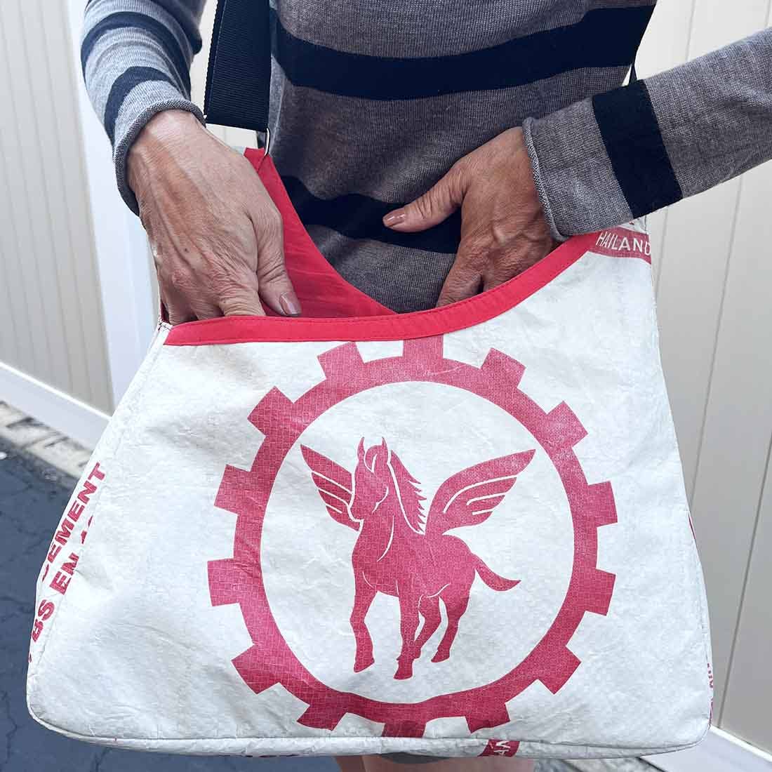 
  
  Pegasus Triangle Recycled Shoulder Bag
  
