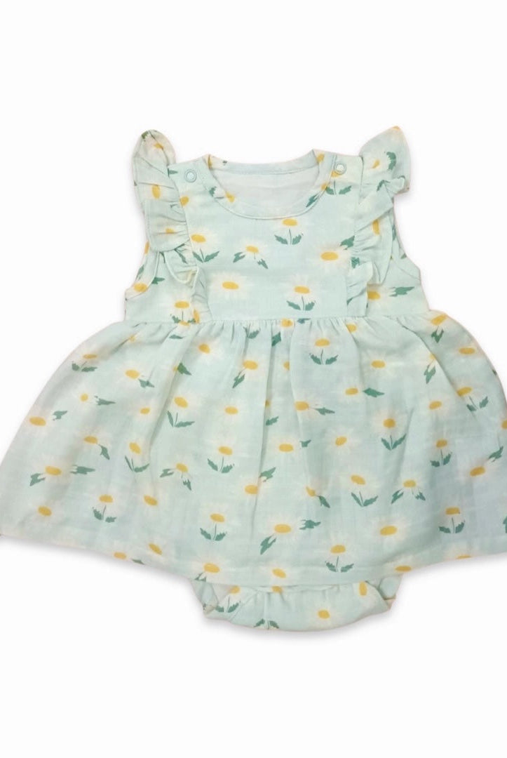 
  
  Daisies Ruffle Baby Dress + Bloomer
  
