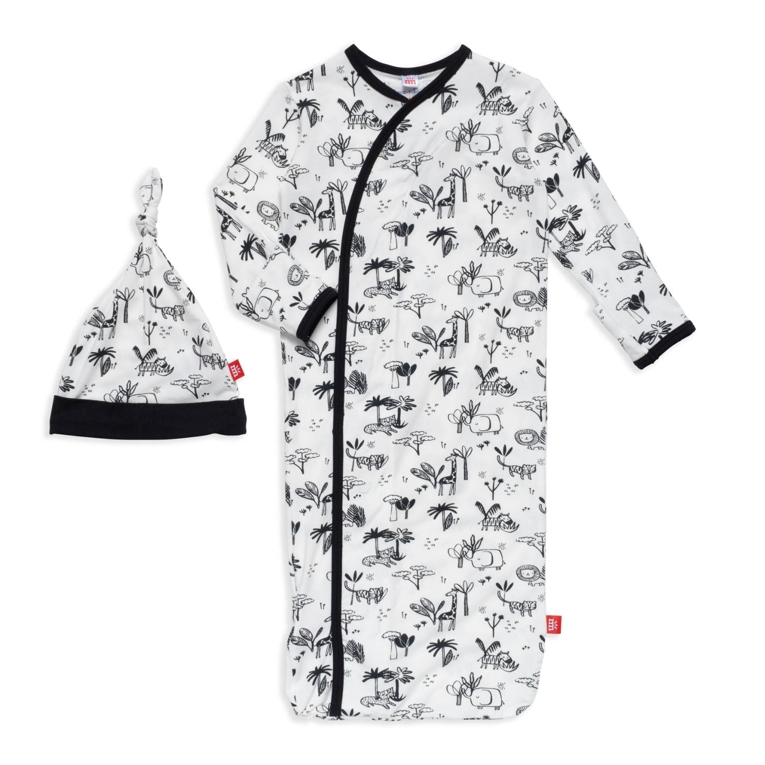 
  
  Animal Safari Magnetic Gown and Hat Set
  
