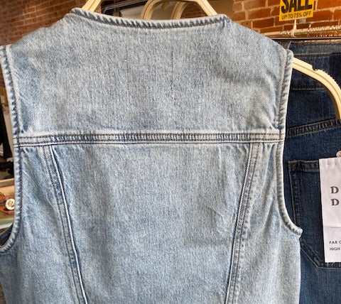 
  
  Fitted Denim Vest - First Move
  

