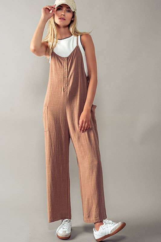 
  
  Linen Blend Jumpsuit
  
