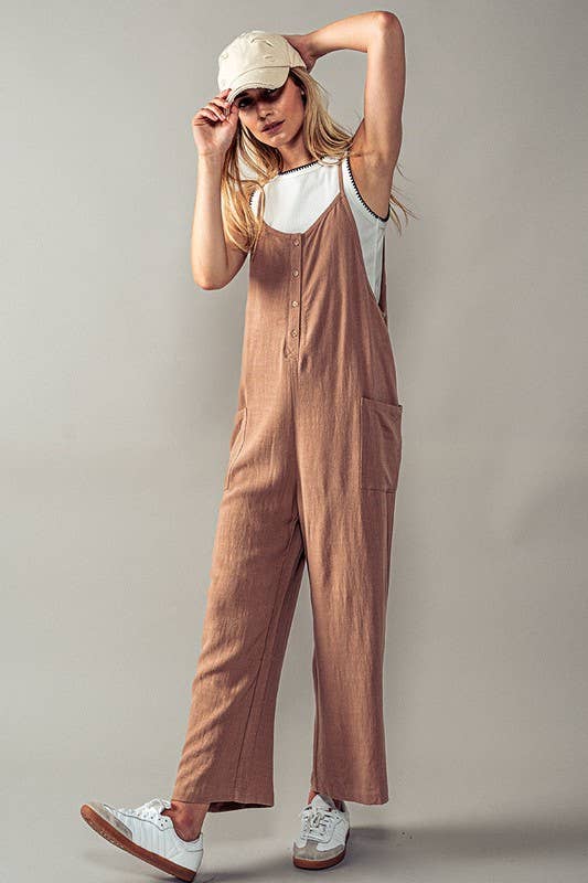 
  
  Linen Blend Jumpsuit
  
