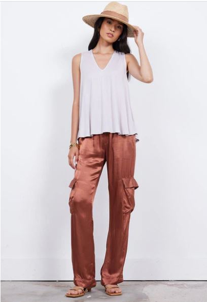 
  
  Silky Cargo Pants
  
