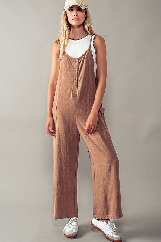 
  
  Linen Blend Jumpsuit
  
