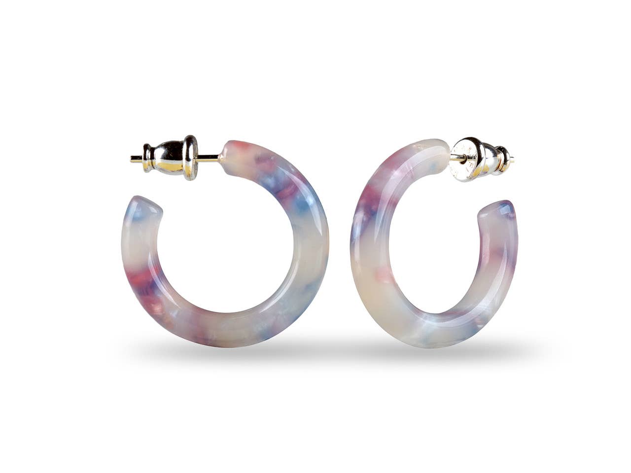 
  
  Small Acetate Hoop Earrings
  
