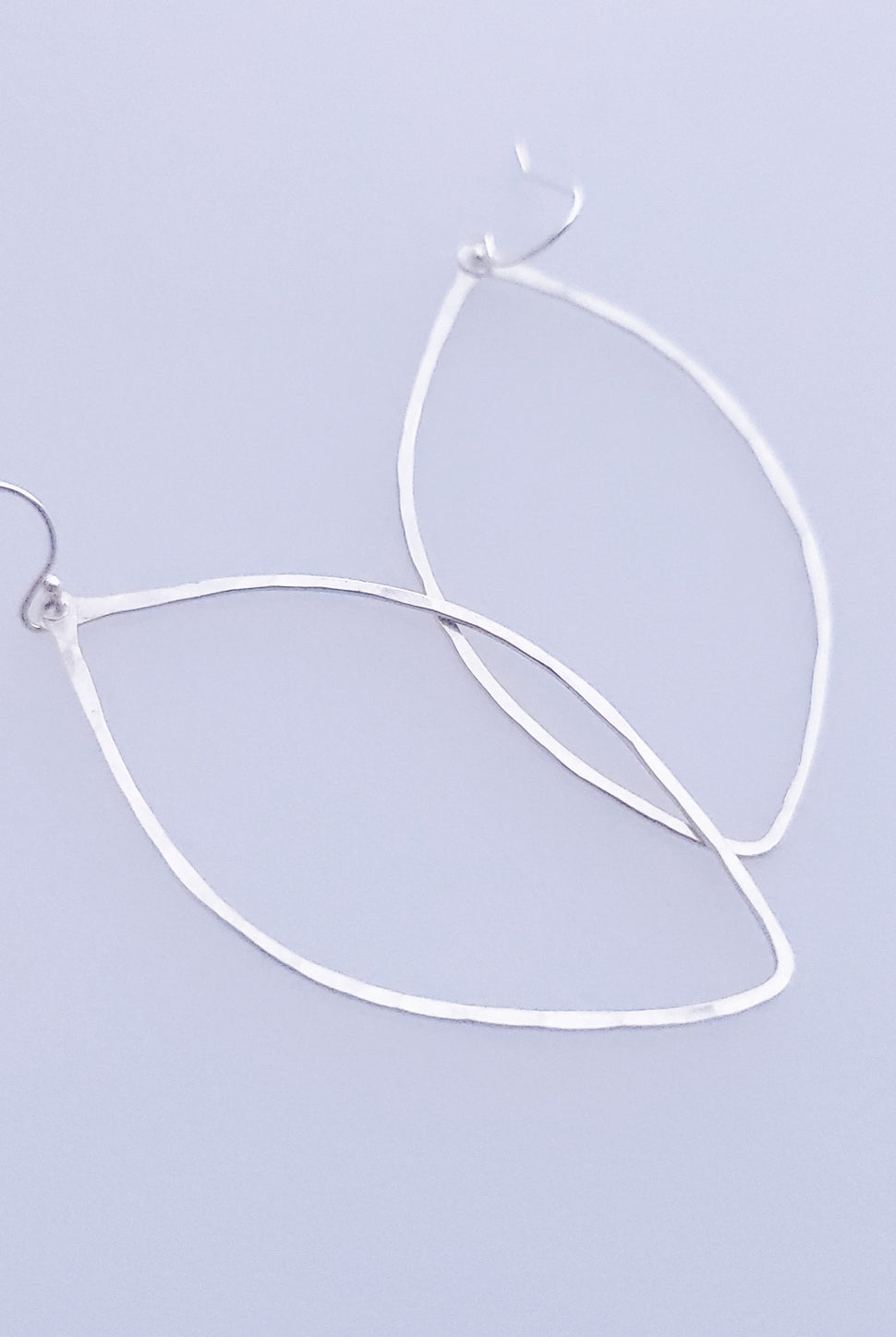 
  
  Sterling Silver leaf shape earrings
  
