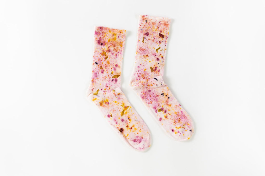 
  
  adb Botanical Color Dyed Cotton Crew Socks
  
